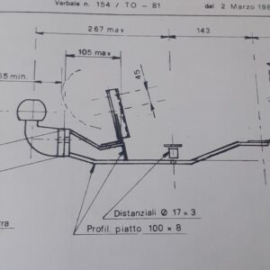 Gancio traino Autobianchi A112