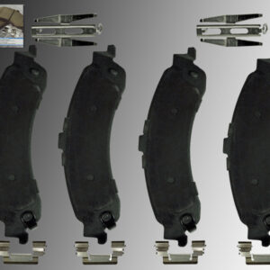 Kit pastiglie freni ceramiche posteriori complete di ferramenta